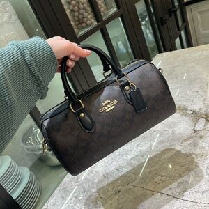 Coach Rowan Long Satchel Bag in Signature Canvas